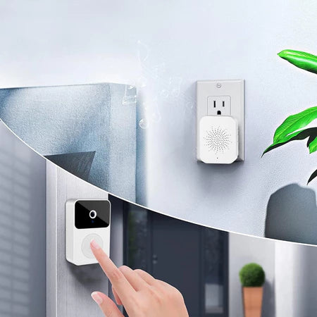 Campainha Inteligente Wi-Fi com Câmera HD e Visão pelo Celular